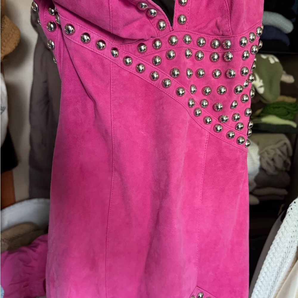 RARE - X by NBD Nomi Suede Fringe Dress - Picture 6 of 6
